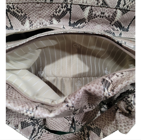 Cole Haan Snake Print Satchel - Picture 7 of 8